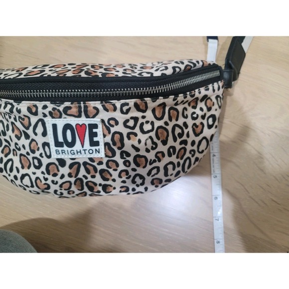 LOVE Brighton Wild Cat Belt Bag Womens Brown White Leopard Animal Print main image 9